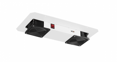 Фотография товара 'TLK TLK-FAN2-F2-GY Вентиляторный блок, 2 вентилятора, с фильтром, без шнура питания'