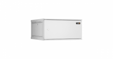 Фотография товара 'TLK TWI-066060-R-M-GY Настенный разборный шкаф 19", 6U, цельнометаллическая дверь, Ш600хВ303хГ600мм'