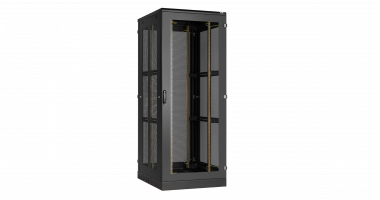 Фотография товара 'TLK TFA-428010-GPPP-BK Напольный шкаф 19", 42U, стеклянная дверь'