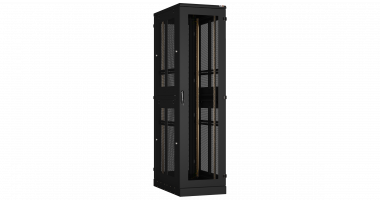 Фотография товара 'TLK TFA-476010-GEPE-BK Напольный шкаф 19", 47U, перфорированные двухуровневые стенки'