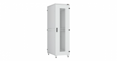 Фотография товара 'TLK TFI-426060-MHMH-R-GY Напольный шкаф серии Lite II 19", 42U, металлическая передняя и задняя дверь'