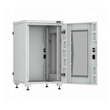 Фотография товара 'TLK TFI-186060-PMPM-R-GY Напольный шкаф серии Lite II 19", 18U, перфорированные двери'