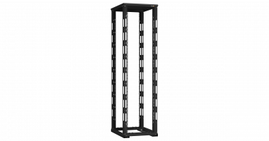 Фотография товара 'TLK TRD-476080-R-BK Монтажная стойка двухрамная с разборной рамой 19", 47U, Ш600xВ2217xГ800мм'