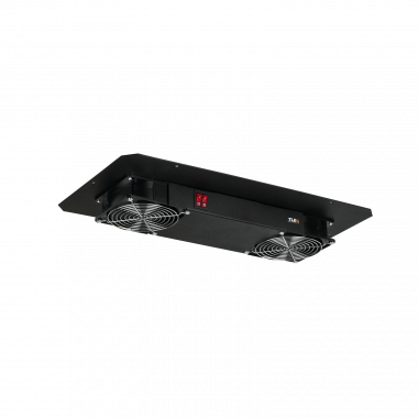 Фотография товара 'TLK TLK-FAN2-BK Вентиляторный блок для настенных шкафов серии TWC-R, для напольных шкафов серии TFR-R'