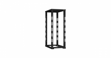 Фотография товара 'TLK TRD-336010-R-BK Монтажная стойка двухрамная с разборной рамой 19", 33U, Ш600xВ1595xГ1000мм'