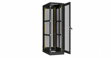 Фотография товара 'TLK TFA-2480-G-BK Дверь одностворчатая с оправой под стекло на раме с замком и петлями'