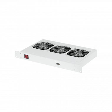 Фотография товара 'TLK TLK-VP3-GY Вентиляторная полка, 19", 1U, 3 вентилятора, Г260мм'