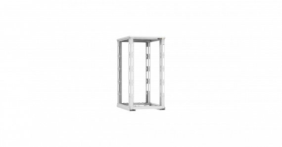 Фотография товара 'TLK TRD-246080-R-GY Монтажная стойка двухрамная с разборной рамой 19", 24U, Ш600xВ1195xГ800мм'