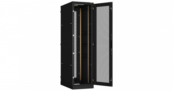 Фотография товара 'TLK TFA-476010-PHPH-BK Напольный шкаф 19", 47U, перфорированные двери'