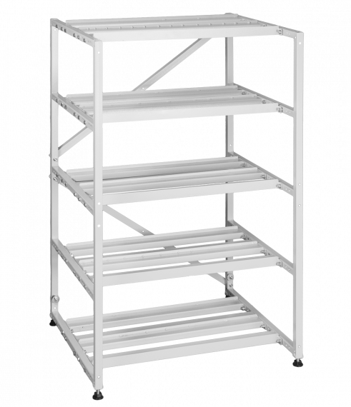 Фотография товара 'TLK TRS-127565-M-GY Стеллаж разборный, Высота 1243 мм, Ширина 750 мм, Глубина 675 мм'