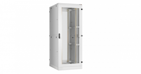 Фотография товара 'TLK TFA-428010-PHPH-GY Напольный шкаф 19", 42U, перфорированные одностворчатые двери'
