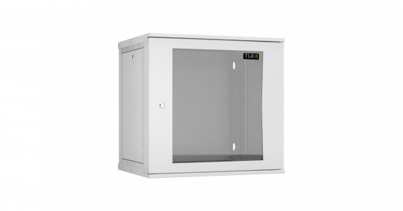 Фотография товара 'TLK TWI-126045-R-G-GY Настенный разборный шкаф 19", 12U, стеклянная дверь, Ш600хВ569хГ450мм'