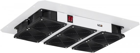 Фотография товара 'TLK TLK-FAN6-F2-GY Вентиляторный блок, 6 вентиляторов, с фильтром, без шнура питания'