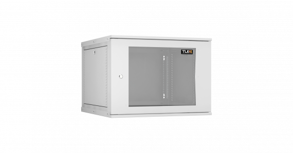 Фотография товара 'TLK TWI-096060-R-G-GY Настенный разборный шкаф 19", 9U, стеклянная дверь, Ш600хВ436хГ600мм'