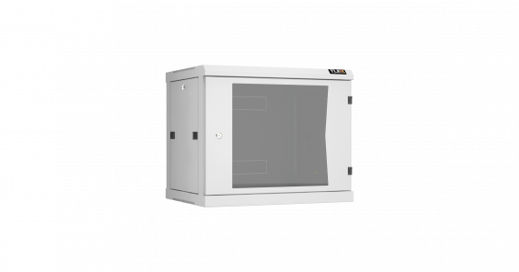 Фотография товара 'TLK TWC-096045-R-G-GY Настенный разборный шкаф 19", 9U, стеклянная дверь, Ш600хВ503хГ450мм'
