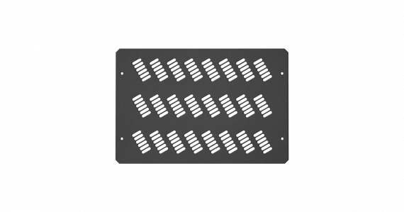 Фотография товара 'TLK TLK-BLNK-FAN-P2-BK Заглушка проема вентиляторного блока на 4,6 вентиляторов для шкафов TFR-R2 и TFA'