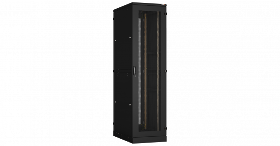 Фотография товара 'TLK TFA-476010-PHWH-BK Напольный шкаф 19", 47U, перфорированные двери'