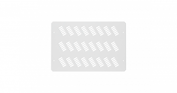 Фотография товара 'TLK TLK-BLNK-FAN-P-I-GY Заглушка проема вентиляторного блока для шкафов серии LITE II'