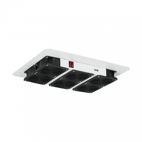 Фотография товара 'TLK TLK-FAN6-F-GY Вентиляторный блок для напольных шкафов серий TFM, TFR-R (глубиной более 600 мм), TFA'