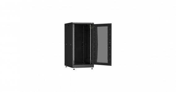 Фотография товара 'TLK TFI-246080-PMMM-R-BK Напольный шкаф серии Lite II 19", 24U, перфорированная дверь'