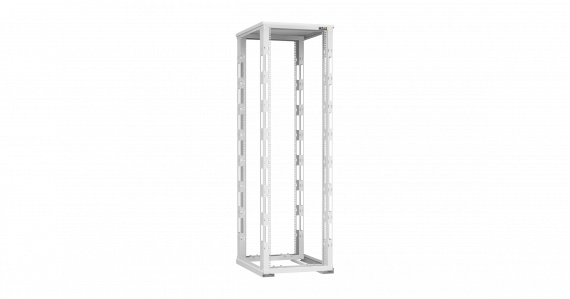 Фотография товара 'TLK TRD-426080-R-GY Монтажная стойка двухрамная с разборной рамой 19", 42U, Ш600xВ1995xГ800мм'