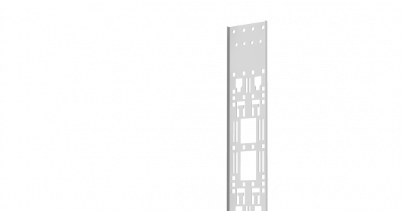 Фотография товара 'TLK TLK-ZU-42U-GY Лоток Zero-Unit для крепления аксессуаров с крепежом, 42U'