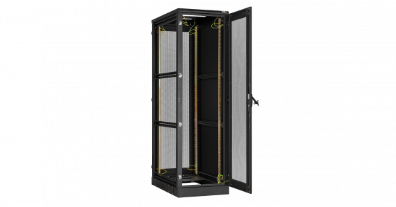 Фотография товара 'TLK TFA-3360-G-BK Дверь одностворчатая с оправой под стекло на раме с замком и петлями'