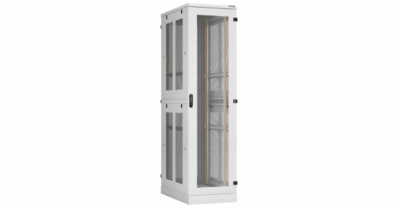 Фотография товара 'TLK TFA-476010-PEPE-GY Напольный шкаф 19", 47U, перфорированные двухуровневые стенки'