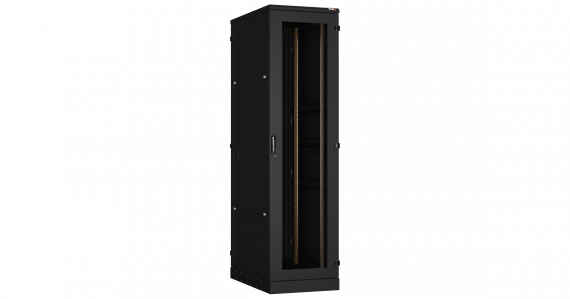 Фотография товара 'TLK TFA-476080-WHWH-BK Напольный шкаф 19", 47U, двустворчатые перфорированные двери'