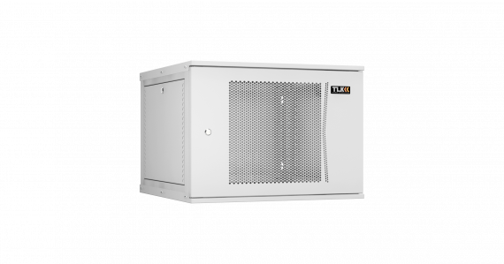 Фотография товара 'TLK TWI-096060-R-P-GY Настенный разборный шкаф 19", 9U, перфорированная дверь, Ш600хВ436хГ600мм'
