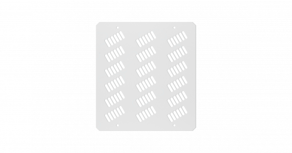 Фотография товара 'TLK TLK-BLNK-FAN4-P-I-GY Заглушка проема вентиляторного блока для шкафов серии LITE II'