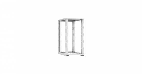 Фотография товара 'TLK TRD-246010-R-GY Монтажная стойка двухрамная с разборной рамой 19", 24U, Ш600xВ1195xГ1000мм'