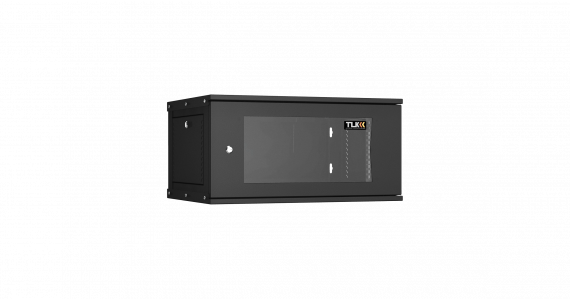 Фотография товара 'TLK TWI-066045-R-G-BK Настенный разборный шкаф 19", 6U, стеклянная дверь, Ш600хВ303хГ450мм'