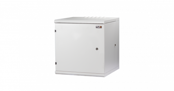Фотография товара 'TLK TWM-126060-M-GY Настенный двухсекционный шкаф 19", 12U, металлическая дверь'