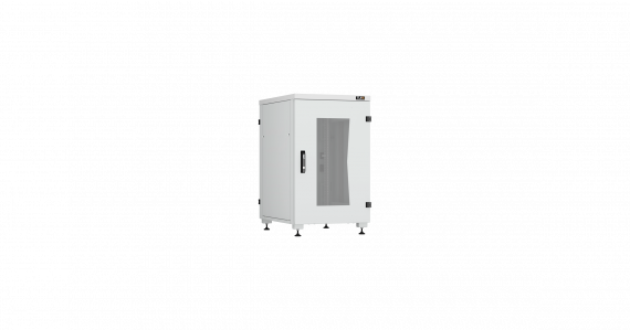 Фотография товара 'TLK TFI-186080-GMMM-R-GY Напольный шкаф серии Lite II 19", 18U, стеклянная дверь'