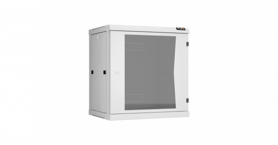 Фотография товара 'TLK TWC-126045-R-G-GY Настенный разборный шкаф 19", 12U, стеклянная дверь, Ш600хВ636хГ450мм'
