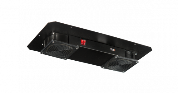 Фотография товара 'TLK TLK-FAN2-F-BK Вентиляторный блок для настенных шкафов серии TWM, TWC-R, для напольных шкафов серии TFR-R'