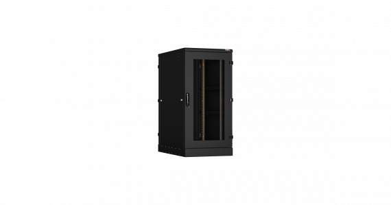 Фотография товара 'TLK TFA-246080-GMMM-BK Напольный шкаф 19", 24U, стеклянная дверь'