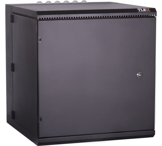 Фотография товара 'TLK TWM-096060-M-BK Настенный двухсекционный шкаф 19", 9U, металлическая дверь, промышленный'