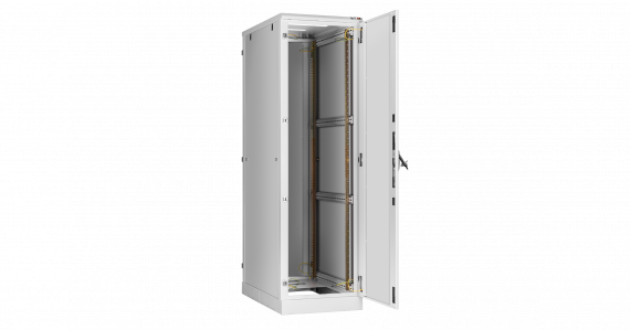 Фотография товара 'TLK TFA-3380-W-GY Дверь двухстворчатая перфорированная на раме с замком и петлями'