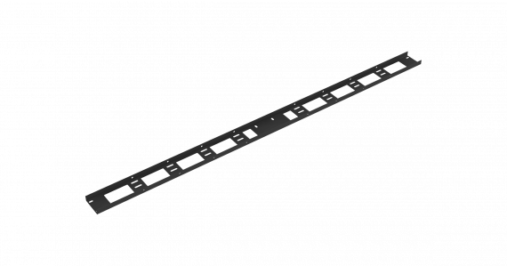Фотография товара 'TLK TLK-OV75-2-33U-I-BK Органайзер кабельный вертикальный, 33U, для шкафов серий TFI-R'