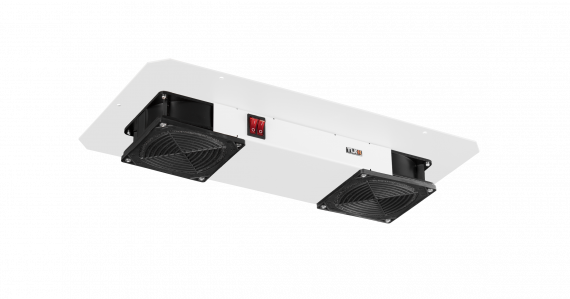 Фотография товара 'TLK TLK-FAN2-F2-GY Вентиляторный блок, 2 вентилятора, с фильтром, без шнура питания'