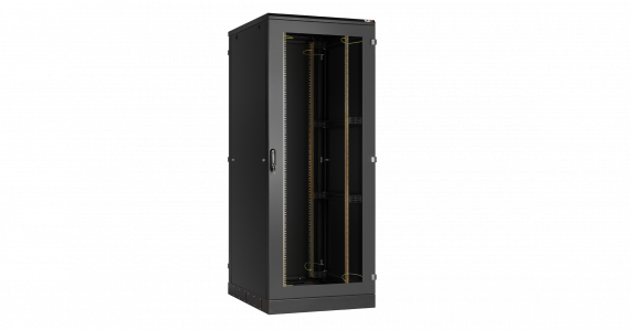 Фотография товара 'TLK TFA-428010-PEPE-BK Напольный шкаф 19", 42U, перфорированные двери'