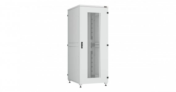 Фотография товара 'TLK TFI-428010-PHPH-R-GY Напольный шкаф серии Lite II 19", 42U, перфорированные передняя и задняя двери'