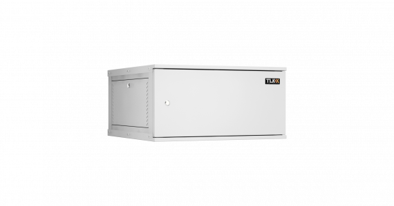 Фотография товара 'TLK TWI-066060-R-M-GY Настенный разборный шкаф 19", 6U, цельнометаллическая дверь, Ш600хВ303хГ600мм'