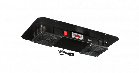 Фотография товара 'TLK TLK-FAN2-TERM-F-BK Вентиляторный блок для настенных шкафов'