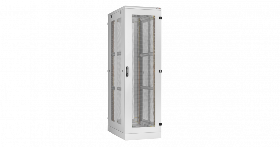 Фотография товара 'TLK TFA-426080-GHMH-GY Напольный шкаф 19", 42U, стеклянная дверь'