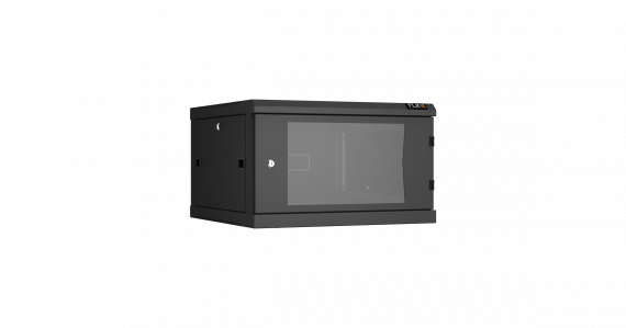 Фотография товара 'TLK TWC-066060-R-G-BK Настенный разборный шкаф 19", 6U, стеклянная дверь, Ш600хВ370хГ600мм'