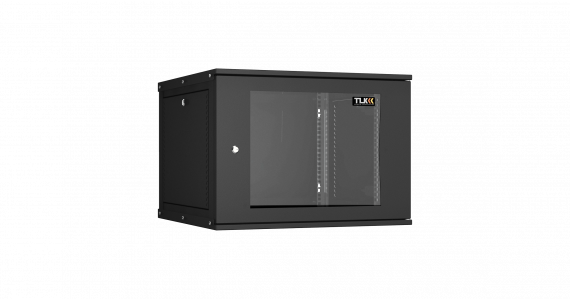 Фотография товара 'TLK TWI-096060-R-G-BK Настенный разборный шкаф 19", 9U, стеклянная дверь, Ш600хВ436хГ600мм'