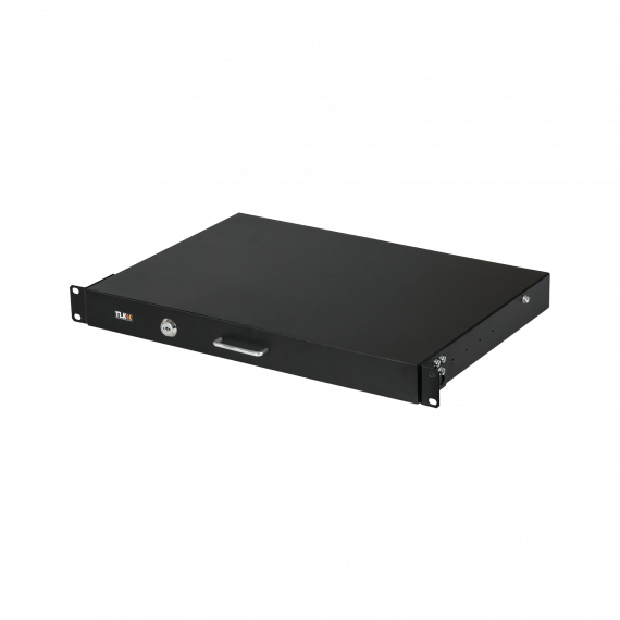 Фотография товара 'TLK TLK-KB1-BK Полка под документы или клавиатуру, выдвижная, 19", 1U, Ш432хГ300мм'